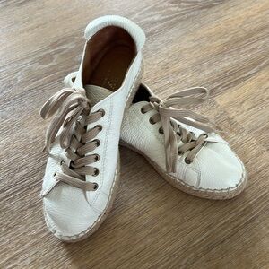 Maypol Anthropologie  Leather Espadrille Sneaker 38/US 7 made in Spain